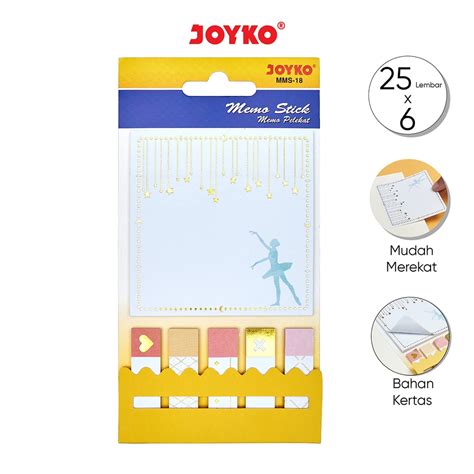 Jual Memo Stick Kertas Memo Tempel Sticky Note Joyko Mms Shopee