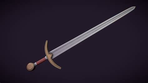 Stylized Medieval Sword - Buy Royalty Free 3D model by PijayArt ...