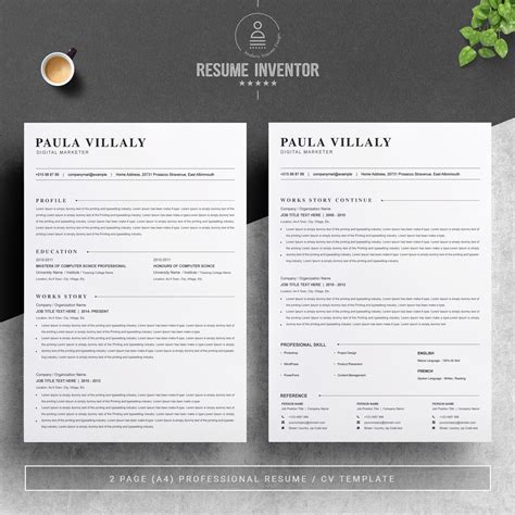 Paula Resume Template 82320 Templatemonster