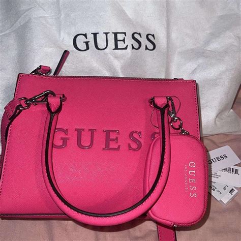 Womens Pink Guess Handbag Depop