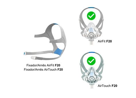 Fixador para Máscara Oronasal AirFit F20 e AirTouch F20 Resmed Homed