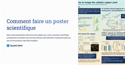 Comment Faire Un Poster Scientifique