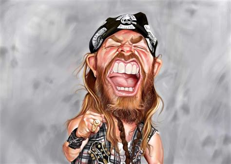 Sebastian Cast Dibujante Caricatura Zakk Wylde