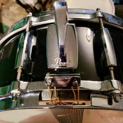 Pearl Masters Custom Maple Snare Emerald Reverb