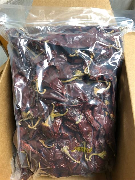 Dried Chili Pepper Guajillo 5lb Chile Pimiento Seco Dehydrated Etsy