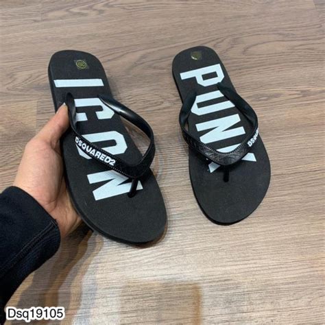 Mua Dép Tông Nam DSQ Chữ ICON Cao Cấp Hot Hè 2022 Dép Xỏ Ngón Nam Nữ Mẫu Mới Về SALE LỚN