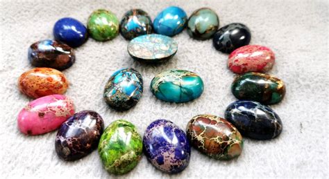 Pcs Brass Line Regalite Imperial Jasper Sea Sediment Etsy