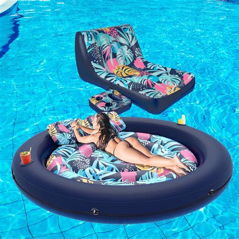 Amazon Lusvnex Hawaii Flower Pool Float Lounger Inflatable