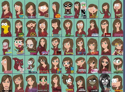 50 different cartoon styles by SamSkinnerKC on DeviantArt