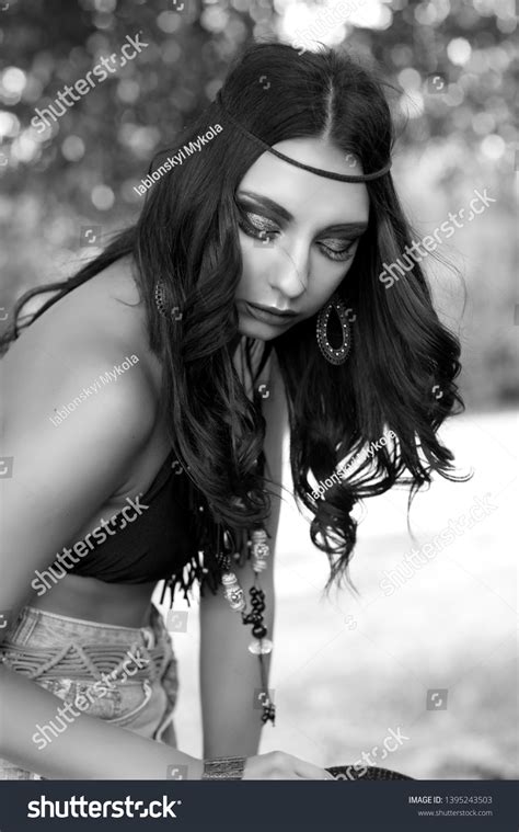 Beautiful Sexy Brunette Girl Dressed Cowboy Stock Photo Shutterstock