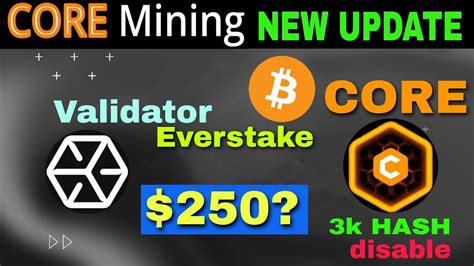 Satoshi Core Mining New Update Satoshi Core Validator Core Dao