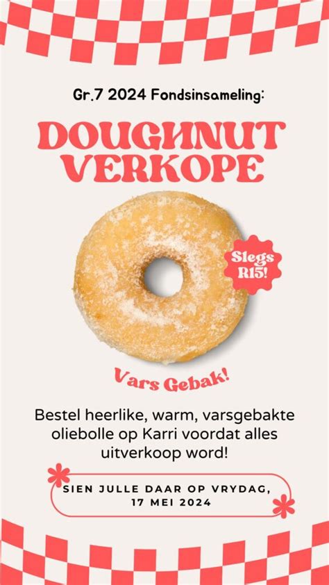 Doughnutverkope Mei Laerskool Jan Van Riebeeck