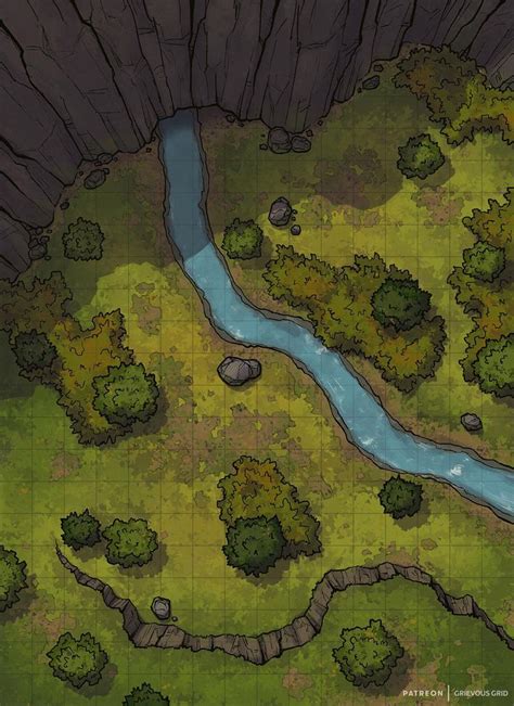 Dandd Library Battle Map ~ Maps Forest Ruins Rpg Roll20 Map Battle Grid Dungeon Battlemap