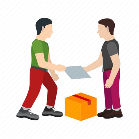 Box Courier Delivery Package Receiving Service Shipping Icon