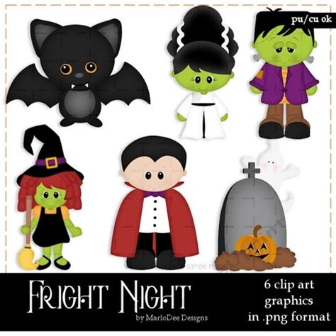 Fright Night Halloween Clip Art - CUP718442_70864 | Craftsuprint