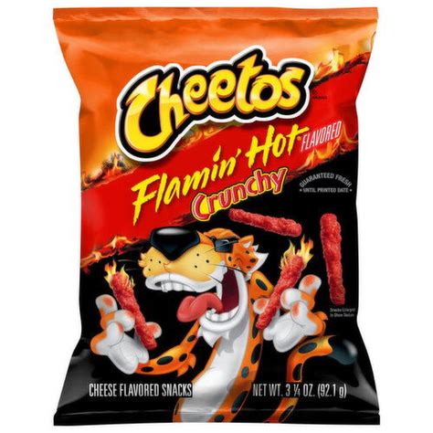 Cheetos Cheese Flavored Snacks Flamin Hot Flavored Crunchy Brookshire S