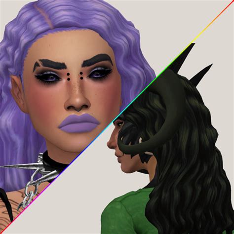 Simstrouble Hair Recolor Dump In Wms Unnaturals And Naturals