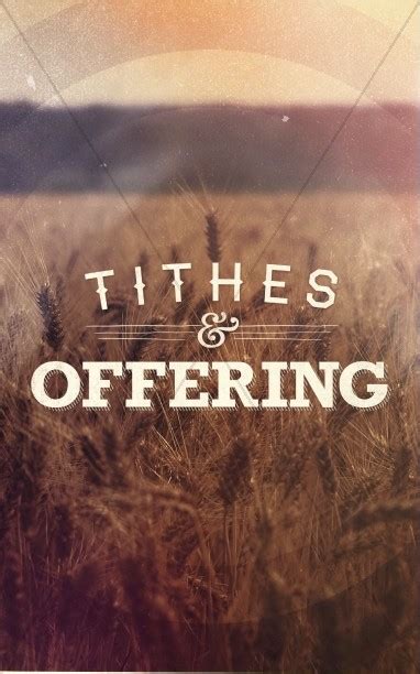 Tithes and Offering Church Bulletins | Sermon Bulletin Covers