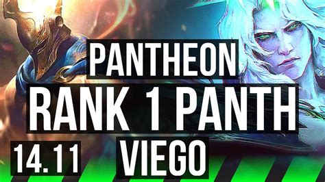 PANTHEON Vs VIEGO JGL Rank 1 Panth Rank 6 8 2 8 600 Games KR