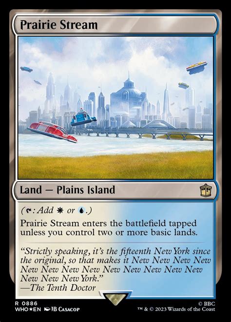 Prairie Stream Universes Beyond Doctor Who Foil Standard Card