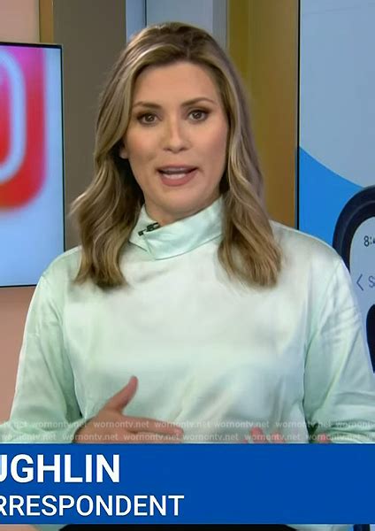 Wornontv Erin Mclaughlins Mint Cowl Neck Top On Nbc News Daily Clothes And Wardrobe From Tv