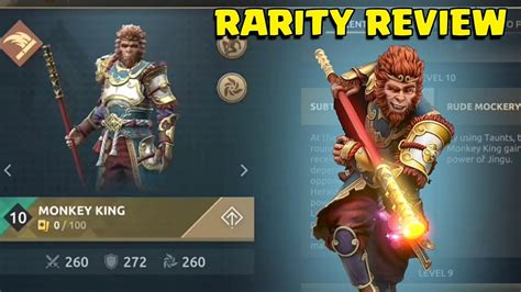 Shadow Fight Arena Monkey King Legendary Vs Epic Vs Common Rarity