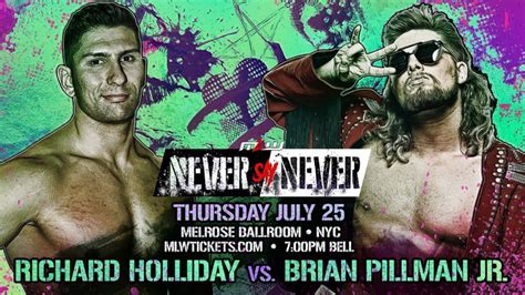 Brian Pillman Jr. To Face Richard Holliday At MLW Never Say Never ...