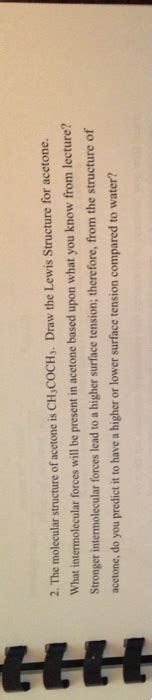 Solved The molecular structure of acetone is CH_3COCH_3. | Chegg.com 