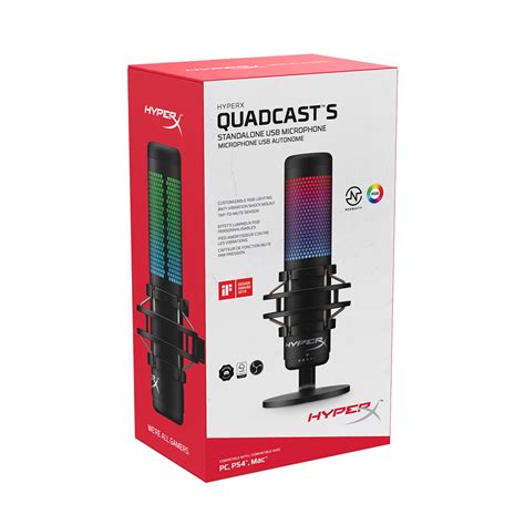 HyperX QuadCast S - микрофоны для стримеров! Киберспортивный магазин в ...
