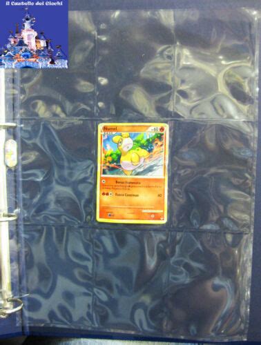 Set 10 Fogli Porta Carte Con 9 Tasche X Raccoglitore X Pokemon Magic