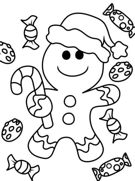 Gingerbread Man Coloring Pages