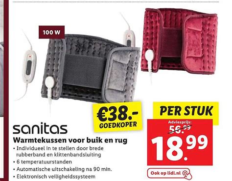 Sanitas Warmtekussen Voor Buik En Rug Aanbieding Bij Lidl 1Folders Nl