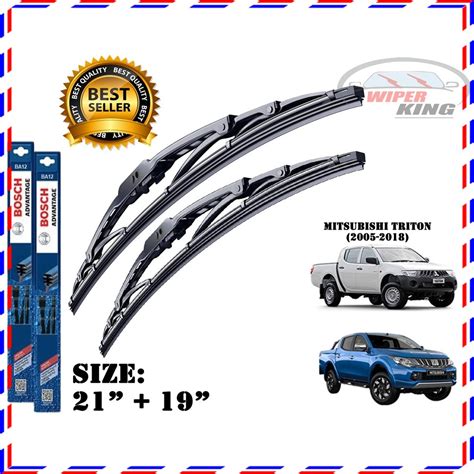 Triton D Max Fortuner Vigo Bosch Advantage Wiper Blade Set