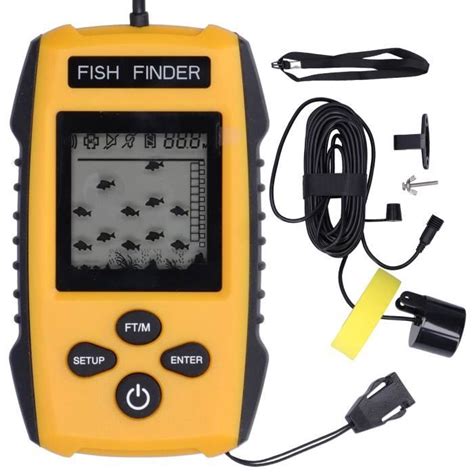 Minifinker Capteur Sonar D Tecteur De Poisson Lcd Led Sondeur Cho