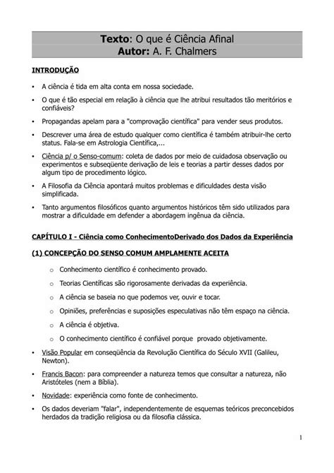 PDF Texto O que é Ciência Afinal Daniel Durante o Pode existir