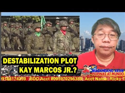 Magandang Araw Destabilization Plot Kay Marcos Jr