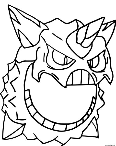 Coloriage Mega Oniglali Pokemon Dessin Pokemon Imprimer