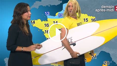 Quand Brice de Nice s incruste sur la météo de France 2 Vanity Fair