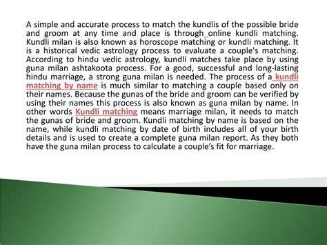 Ppt Kundli Matching For Marriage Powerpoint Presentation Free