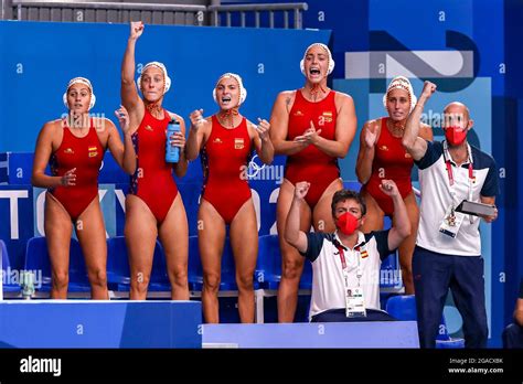 TOKYO, JAPAN - JULY 30: Team Spain during the Tokyo 2020 Olympic ...