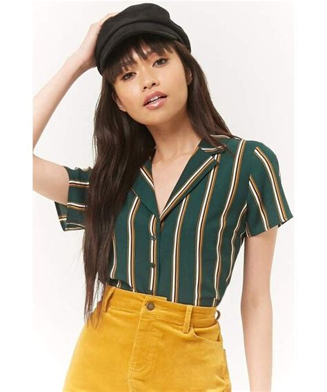 Forever 21（フォーエバー トゥエンティーワン）の「forever 21 Multicolor Striped Shirt（シャツ