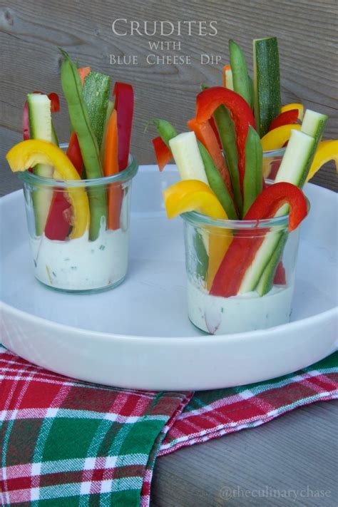 Crudités with Blue Cheese Dip - The Culinary Chase