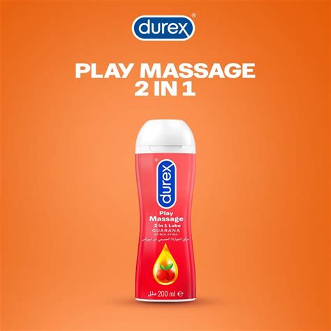 Durex Play Massage 2 In 1 Lubricant Stimulating Guarana 200ml