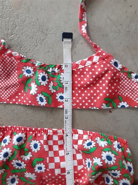 Vintage 60s 70s Girls Bathing Suit Bikini Sun Suit 3 Gem