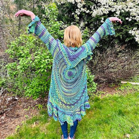 Bohemian Hippie Sweater Crochet Pattern Rock A Little Stevie Nicks Style Bohemain Digital Pdf