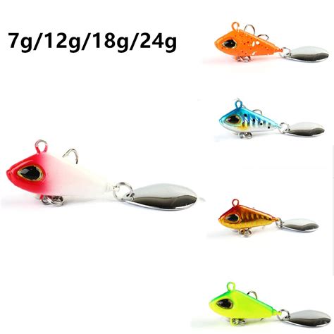 Umpan Cauda Spinners Bait Jigs Iscas De Pesca VIB Lâmina De Metal Baixo