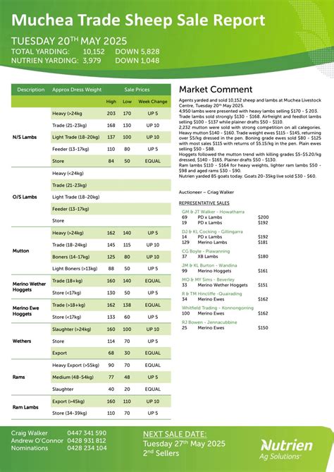 Merino - Yarding was down but prices were up at Muchea today. Merino