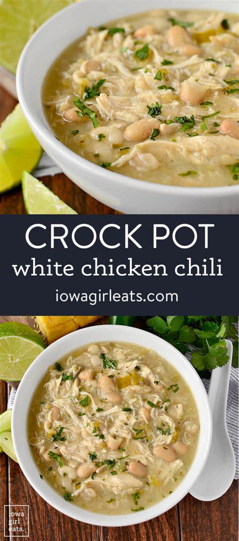 CrockPot White Chicken Chili Easy Flavorful And Healthy