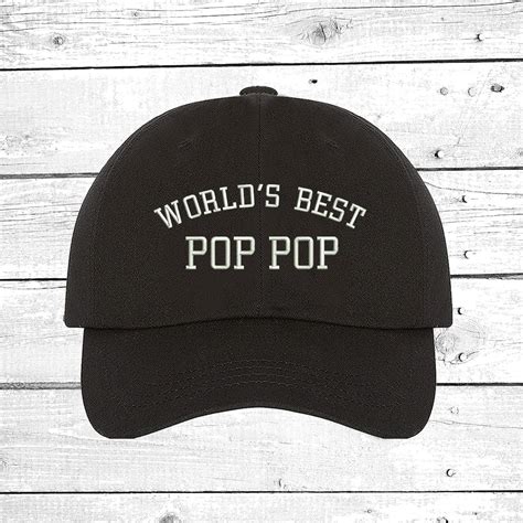 Worlds Best Pop Pop Hat For Best Buds Grandfather T For Grandpa