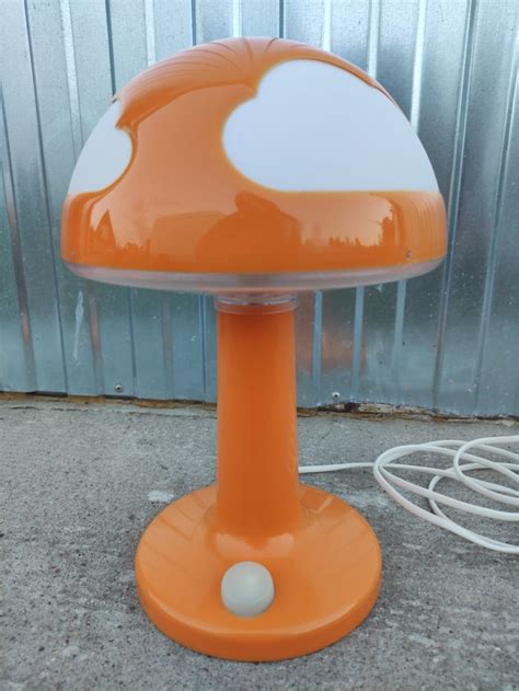 Lampka Lampa Grzybek Skojig Ikea Pomara Czowa Orange Vintage Retro Prl